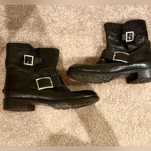 JIMMY CHOO Youth II buckled leather ankle boots